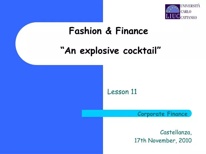 fashion finance an explosive cocktail