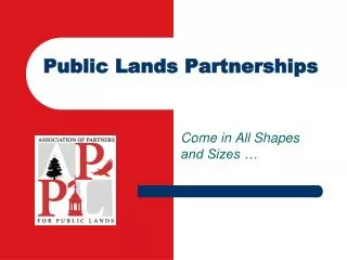 Public Lands Partnerships