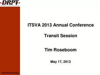 ITSVA 2013 Annual Conference Transit Session