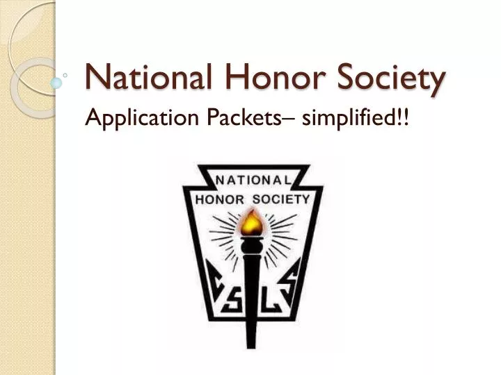 national honor society