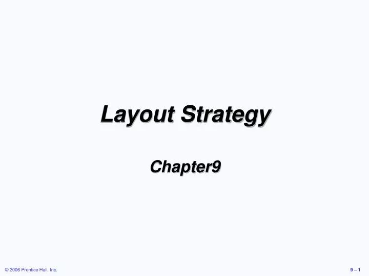 layout strategy