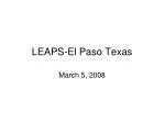 LEAPS-El Paso Texas - slide 1