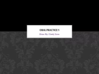 Oral Practice 1