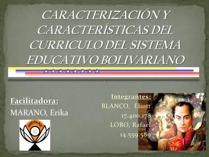 caracterizaci n y caracter sticas del curriculo del sistema educativo bolivariano