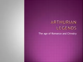 Arthurian legends