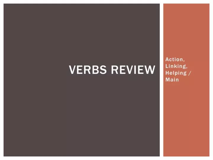 verbs review