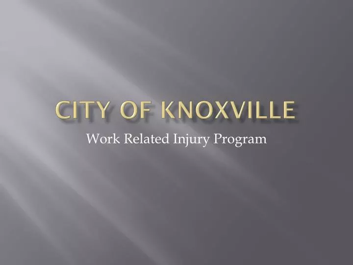 city of knoxville