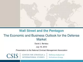Wall Street and the Pentagon