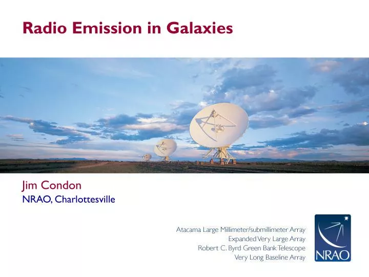radio emission in galaxies