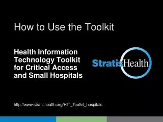 How to Use the Toolkit