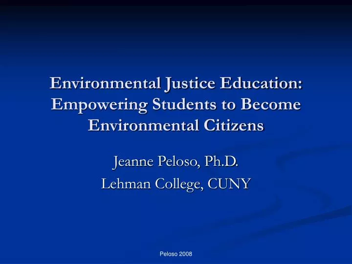 environmental justice education empowering students to become environmental citizens