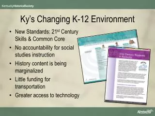 ky s changing k 12 environment