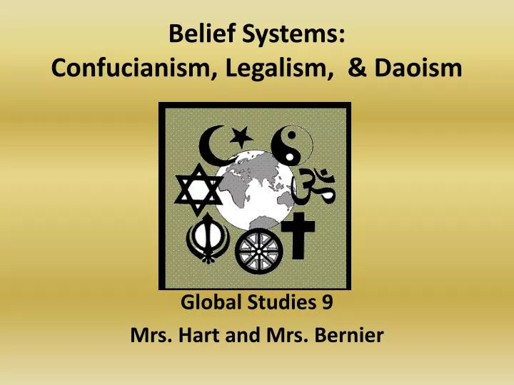 belief systems confucianism legalism daoism