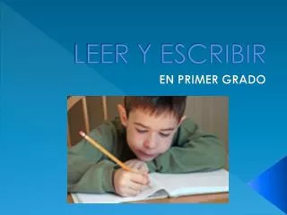 leer y escribir