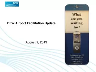 DFW Airport Facilitation Update