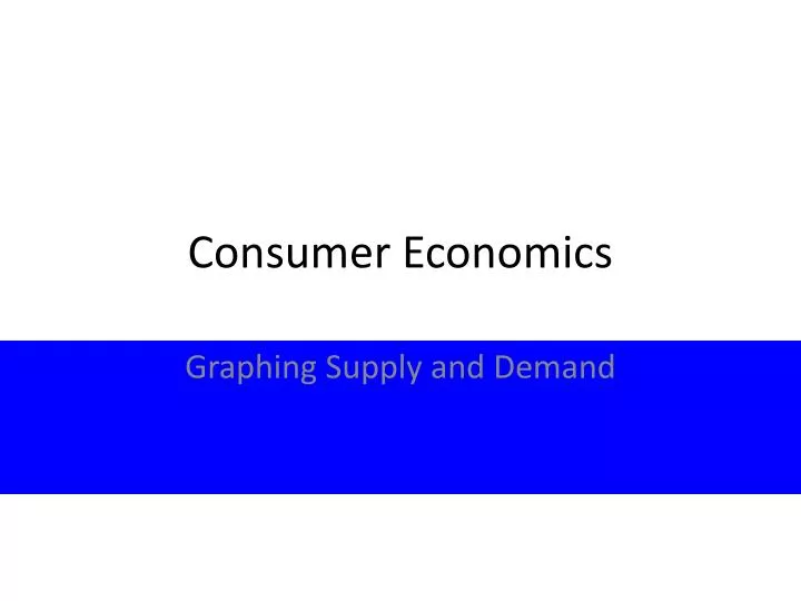 consumer economics