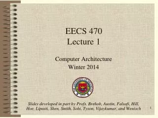 EECS 470 Lecture 1