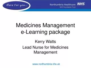 Medicines Management e-Learning package