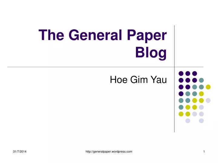 the general paper blog