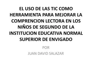 por juan david salazar