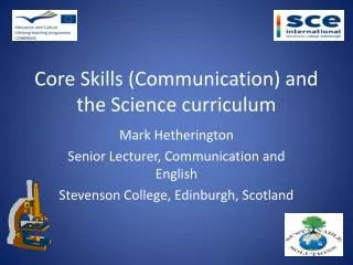 Core Skills (Communication) and the Science curriculum