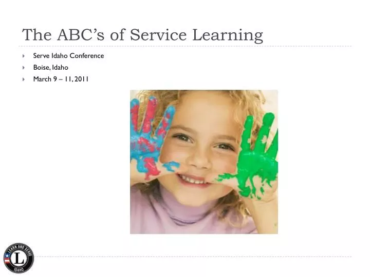 the abc s of service learning