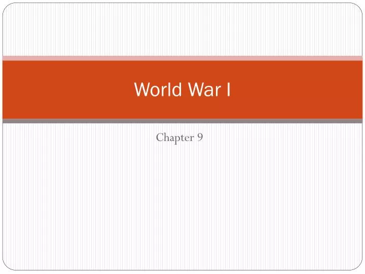 world war i