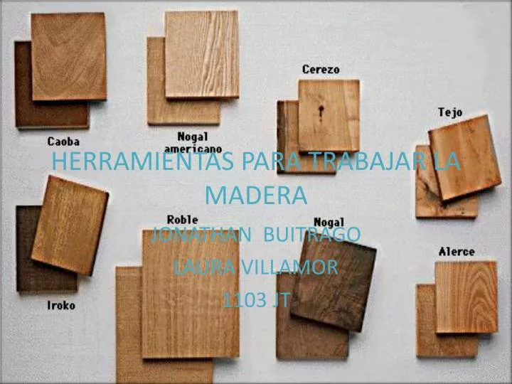 herramientas para trabajar la madera