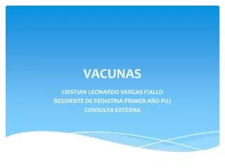 vacunas