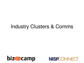 Industry Clusters &amp; Comms