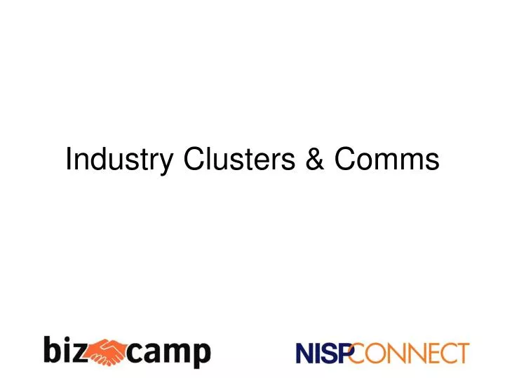 industry clusters comms