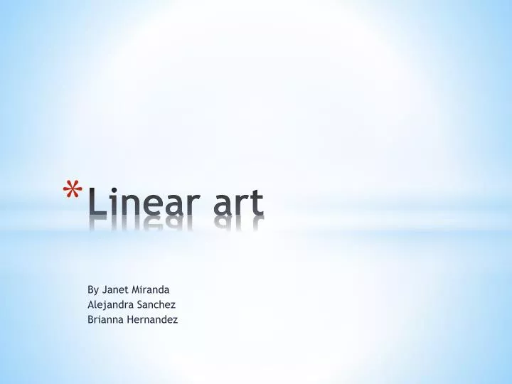 linear art