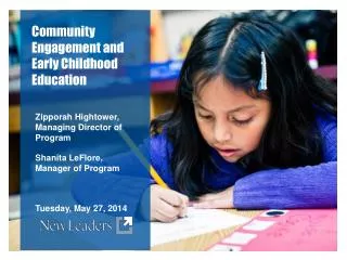Community Engagement and Early Childhood Education