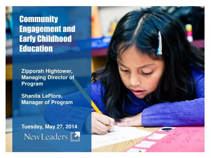 community engagement and early childhood education