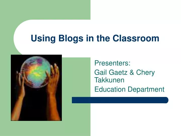 using blogs in the classroom