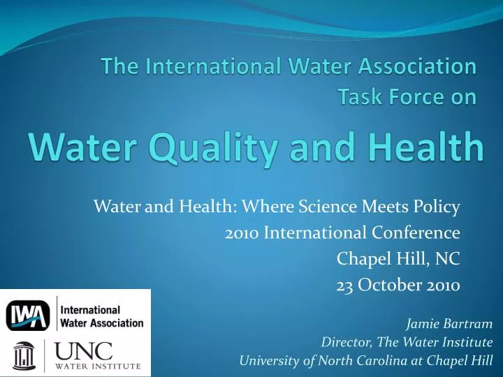 the international water association task force on