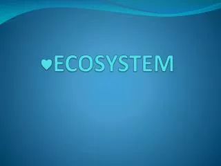 ? ECOSYSTEM