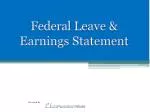 Federal Leave & Earnings Statement Interpretation Guide - slide 1
