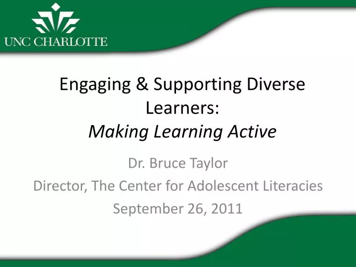 engaging supporting diverse learners making learning active