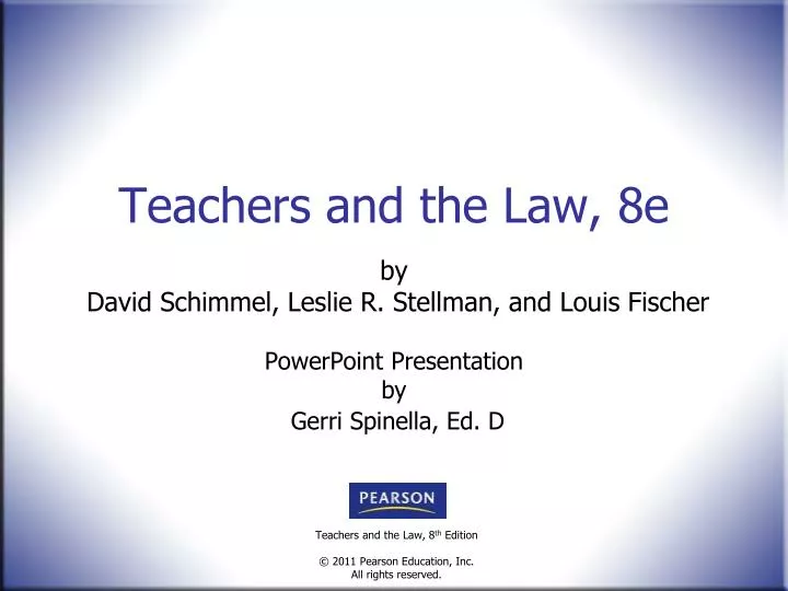 teachers and the law 8e