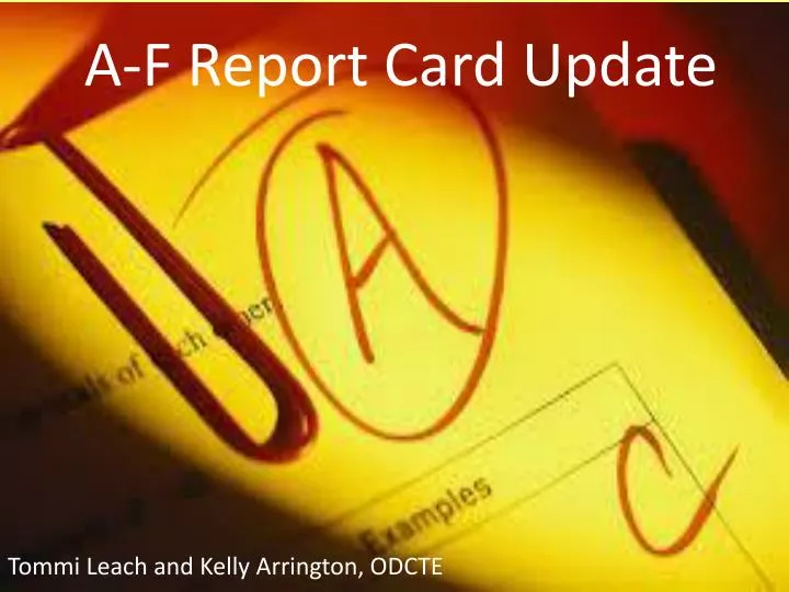 a f report card update