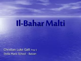 Il- Bahar Malti
