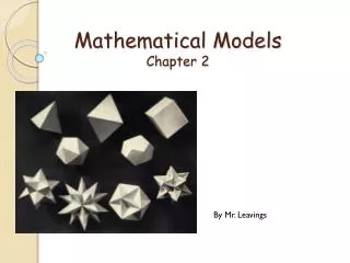 Mathematical Models Chapter 2