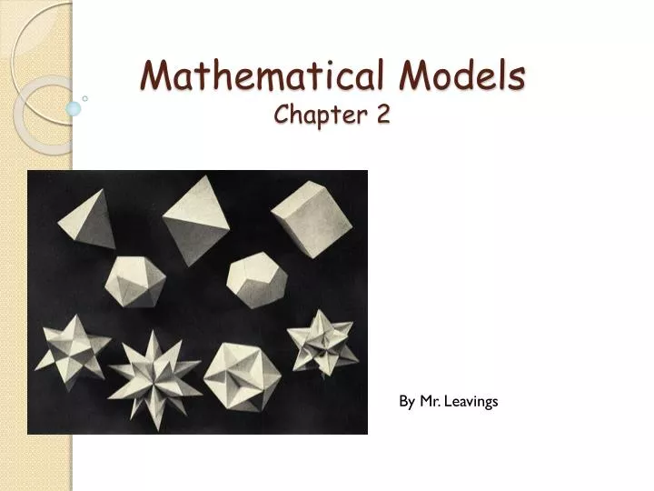 mathematical models chapter 2
