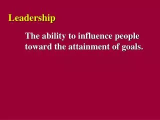 Leadership