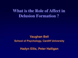 What is the Role of Affect in