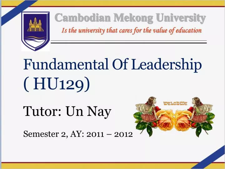 fundamental of leadership hu129