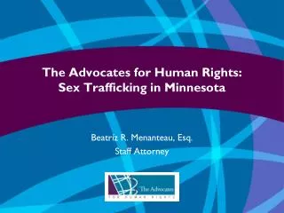 The Advocates for Human Rights: Sex Trafficking in Minnesota