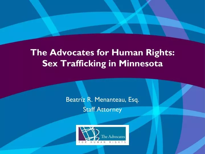 the advocates for human rights sex trafficking in minnesota