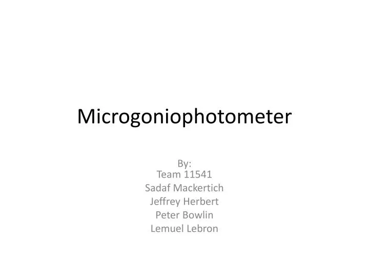 microgoniophotometer